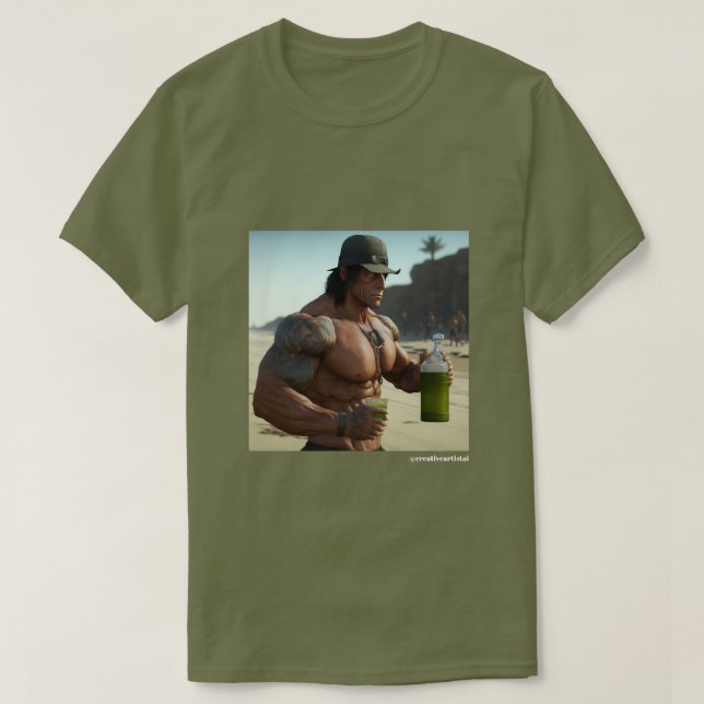 Funny Rambo Tshirt T Shirt (Design framsida)