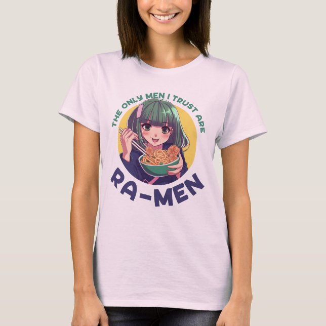 Funny Ramen Anime Classic T-shirts (Framsida)