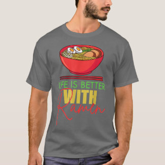 Funny Ramen Food Noodles Japansk Anime Roligt Älsk T Shirt