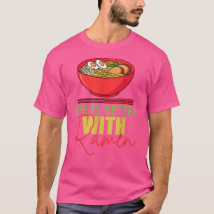 Funny Ramen Food Noodles Japansk Anime Roligt Älsk T Shirt