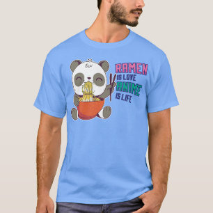 Funny Ramen Panda - Otaku Anime Manga 74 T Shirt