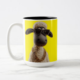 Funny Rapper Sheep Mugg - Cute Djurälskare Gift Ko