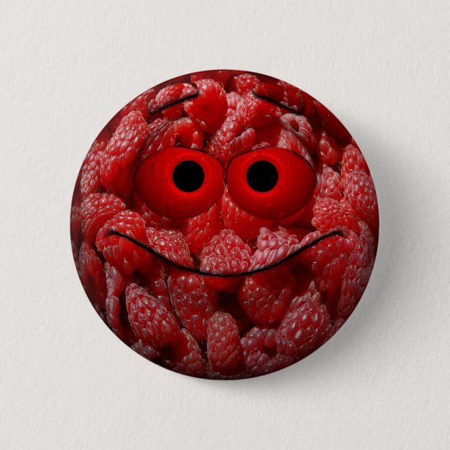 Funny Raspberry Emoticon Knapp (Framsida)