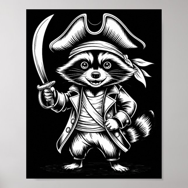 Funny Rate Raccoon  Poster (Framsidan)