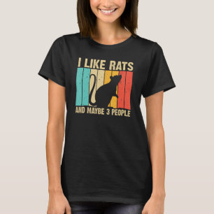Funny Råtta Design Råtta Älskare Manar Kvinnor Mou T Shirt