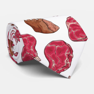 Funny Raw Kött-Steak och Ribs Slips