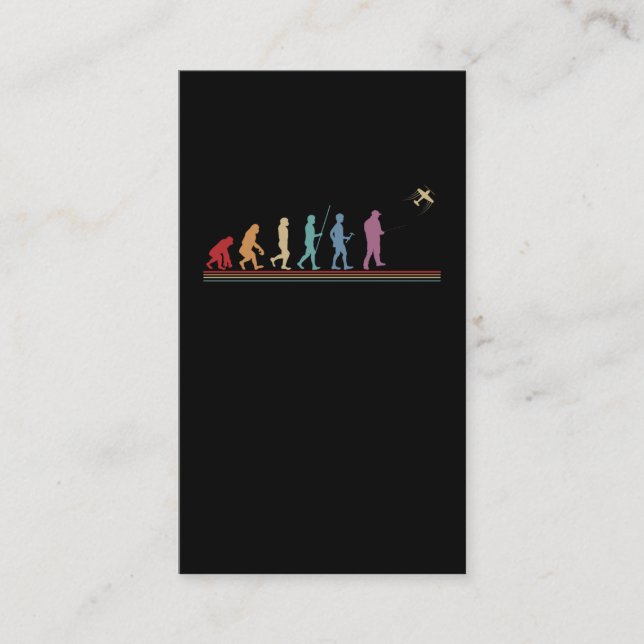 Funny RC Aircraft Evolution Pilot Visitkort (Framsida)