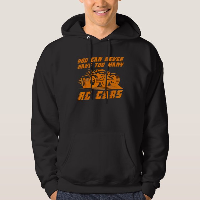 Funny RC-fjärrkontroll för Tävla med Coola Tävling Hoodie (Framsida)