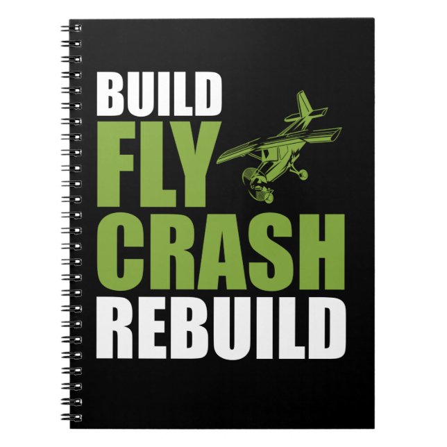 Funny RC-flygarpilot kontrollerad modell Flygplan Anteckningsbok (Framsidan)