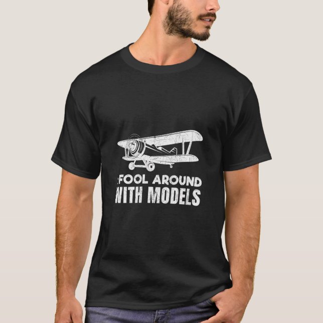 Funny RC-modell för flygplan Prop Flygplan Pilot G T Shirt (Framsida)