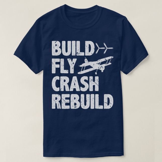 Funny RC Pilot Flygplan T Shirt (Design framsida)