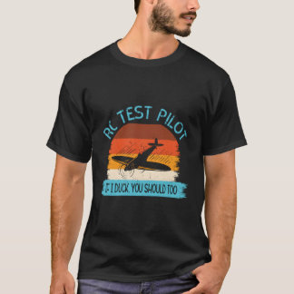 Funny RC-testpilot fjärrstyrd modell Flygplan T Shirt