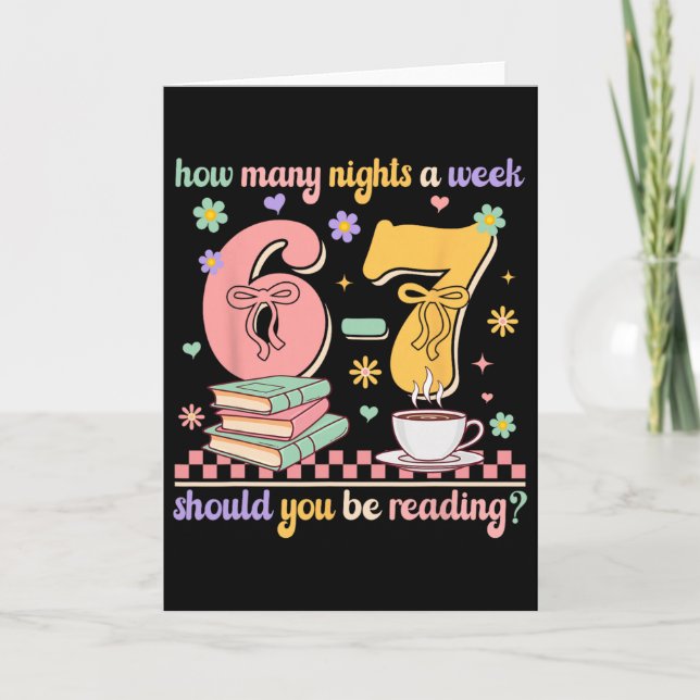 Funny Reading 67 Teacher Six Seven Reading 6 7 Boo Kort (Framsida)