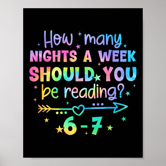 Funny Reading 67 Teacher Six Seven Reading 6 7 Boo Poster (Framsidan)