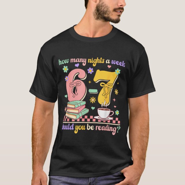 Funny Reading 67 Teacher Six Seven Reading 6 7 Boo T Shirt (Framsida)