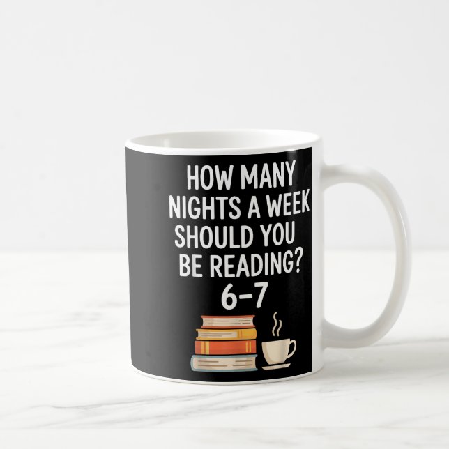 Funny Reading 6 7 Six Seven Meme Englieacher Book  Kaffemugg (Höger)