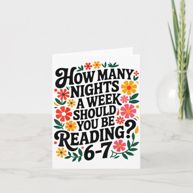 Funny Reading 6 7 Six Seven Meme Englieacher Book  Kort (Framsida)