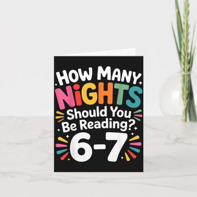 Funny Reading 6 7 Six Seven Meme Englieacher Book  Kort (Framsida)