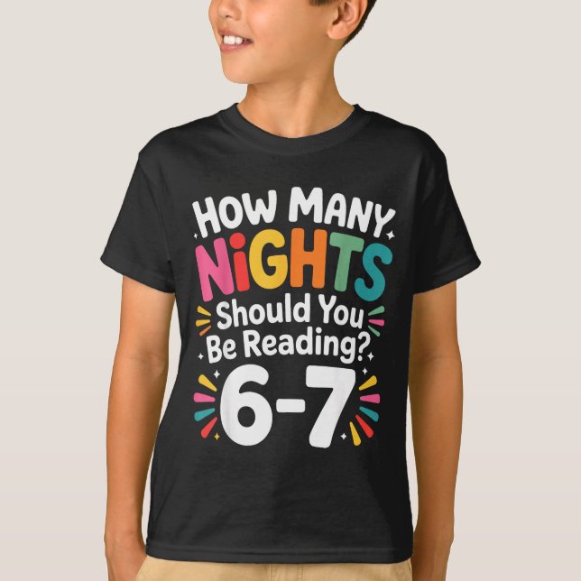 Funny Reading 6 7 Six Seven Meme Englieacher Book  T Shirt (Framsida)