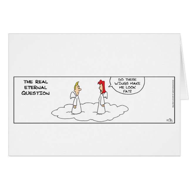 Funny Real Einternal-fråga Hälsningskort (Framsidan Horizontal)