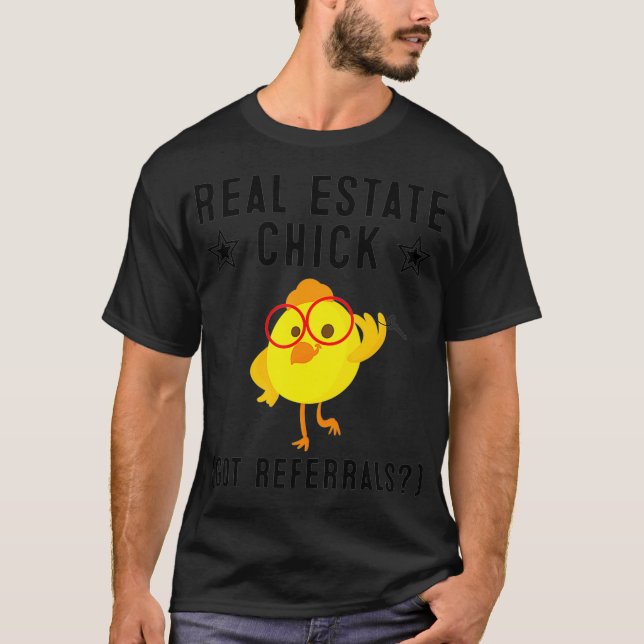 Funny Real Estate Chick Gift  Realtor Agent Women  T Shirt (Framsida)