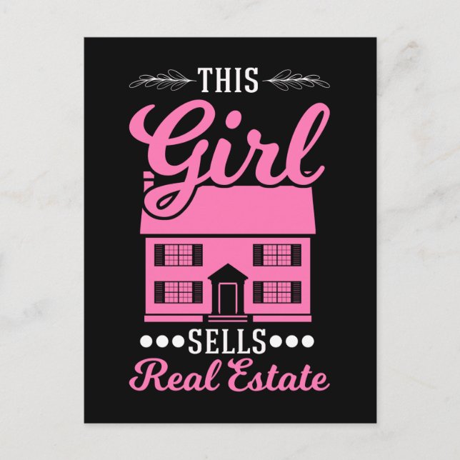 Funny Real Gods Agent Egendom Investor Vykort (Framsida)