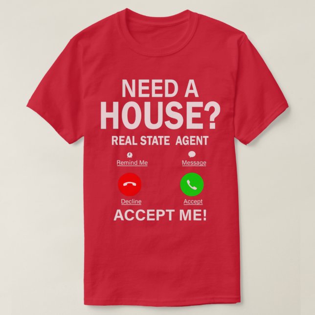 Funny Real Gods Agent House Seller Gift T Shirt (Design framsida)