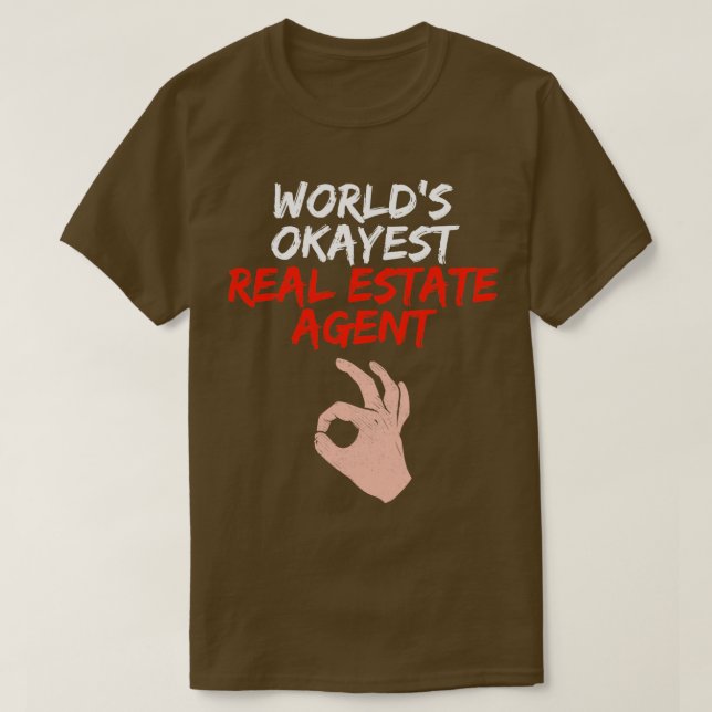 Funny Real Gods Agent Realtor Gift T Shirt (Design framsida)