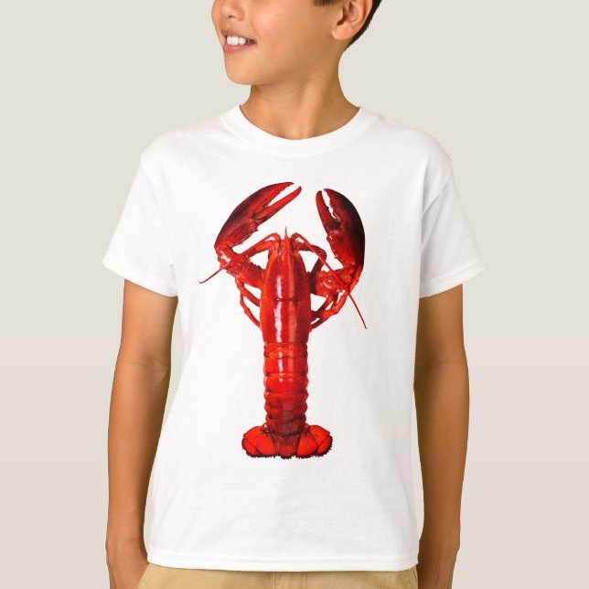 Funny realistic lobster t shirt (Framsida)