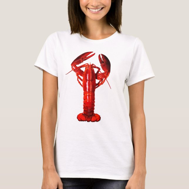 Funny realistic lobster t shirt (Framsida)