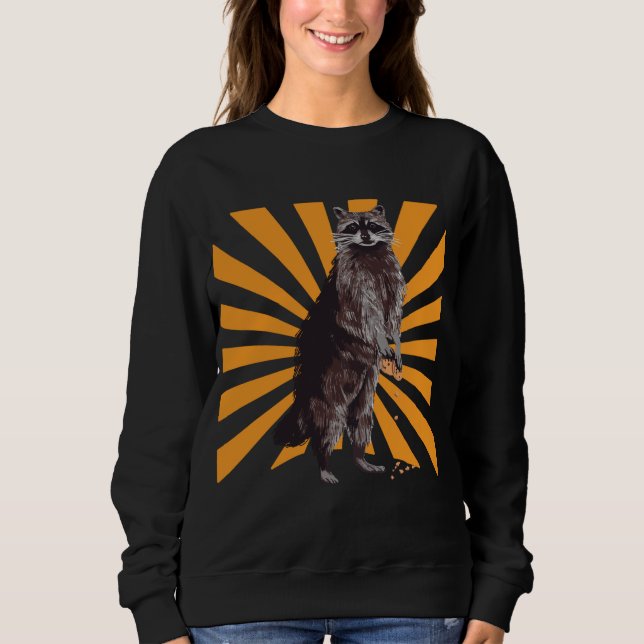 Funny Realistic Raccoon T Shirt (Framsida)