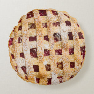 Funny Realistic Tittar Cherry Paj Rund Kudde