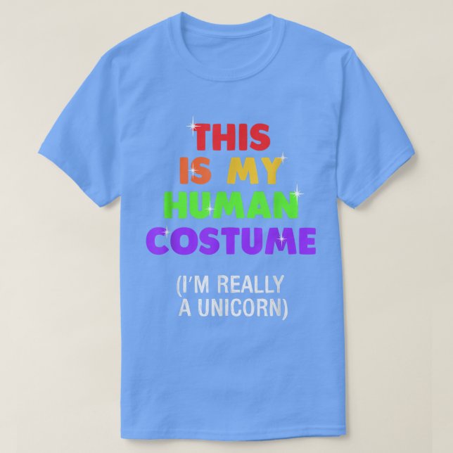 Funny Really A Unicorn  Halloween Costume 2815 T Shirt (Design framsida)
