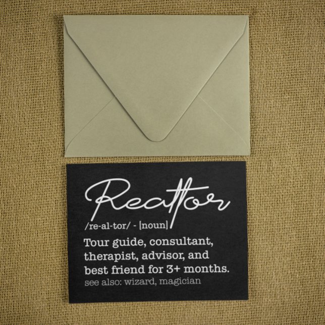 Funny Realtor Job Description Real Estate Humor Vykort (Funny Realtor Job Description Real Estate Humor Postcard)