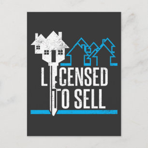 Funny Realtor licensierad till Sell Real Gods Agen Vykort