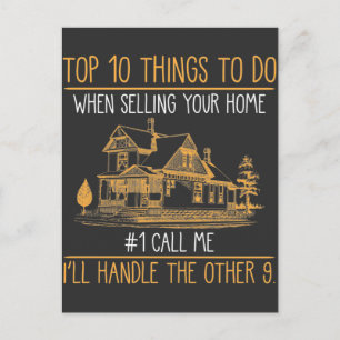 Funny Realtors House Seller Real Gods Agent Vykort