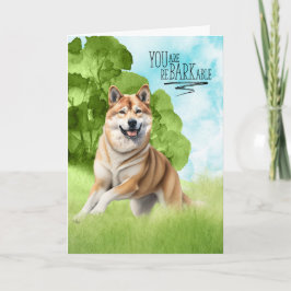 Funny reBARKable Akita-Grattisar Kort