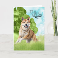 Funny reBARKable Akita-Grattisar