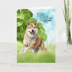 Funny reBARKable Akita-Grattisar Kort