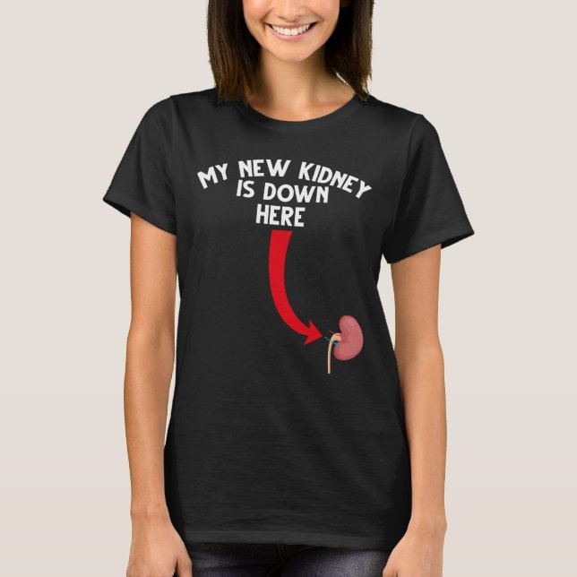 Funny Recipient Kidney Transplant T Shirt (Framsida)