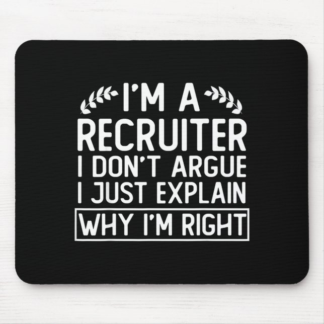 Funny Recruiter Design Saying_ I M A Recruiter I D Musmatta (Framsidan)