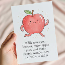 Funny Red Apple Eat a Red Apple Day