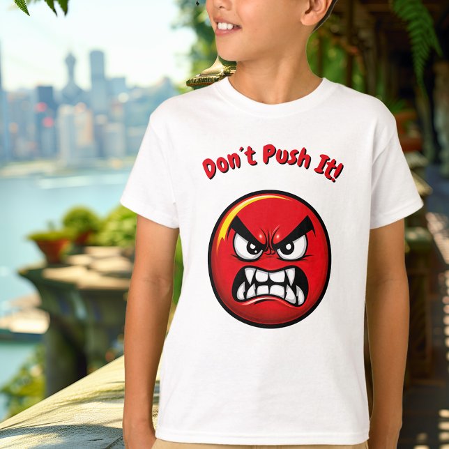 Funny Red Arg Emoji Kids T-Shirt (Skapare uppladdad)