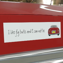 Funny Red Figaro Car Bumper Sticker Bildekal