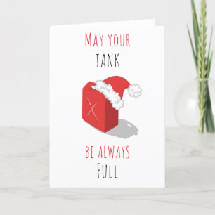 Funny Red Gas kan juljoke Humous Roligt Tack Kort