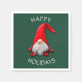 Funny Red Gnome-jul Pappersservett