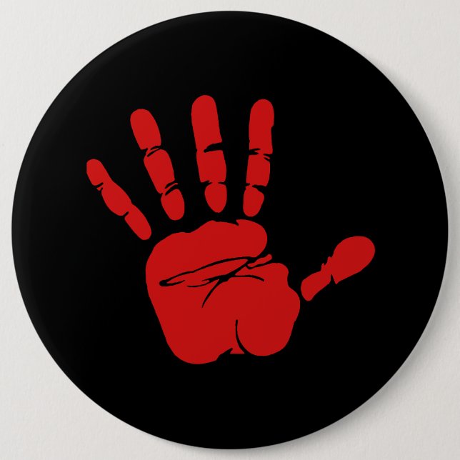 Funny Red Hand Knapp (Framsida)