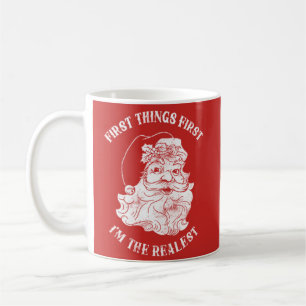 Funny Red Jultomten jul Festive Helgdag Kaffemugg