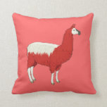 Funny Red Llama Kudde<br><div class="desc">Funny Red Llama</div>