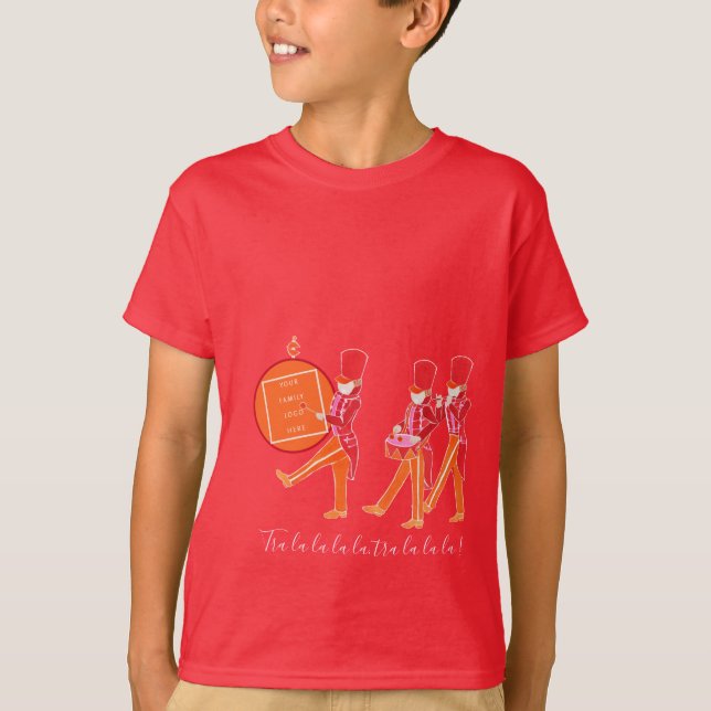 Funny Red Orange Nutcracker Marching Band Boys T T Shirt (Framsida)
